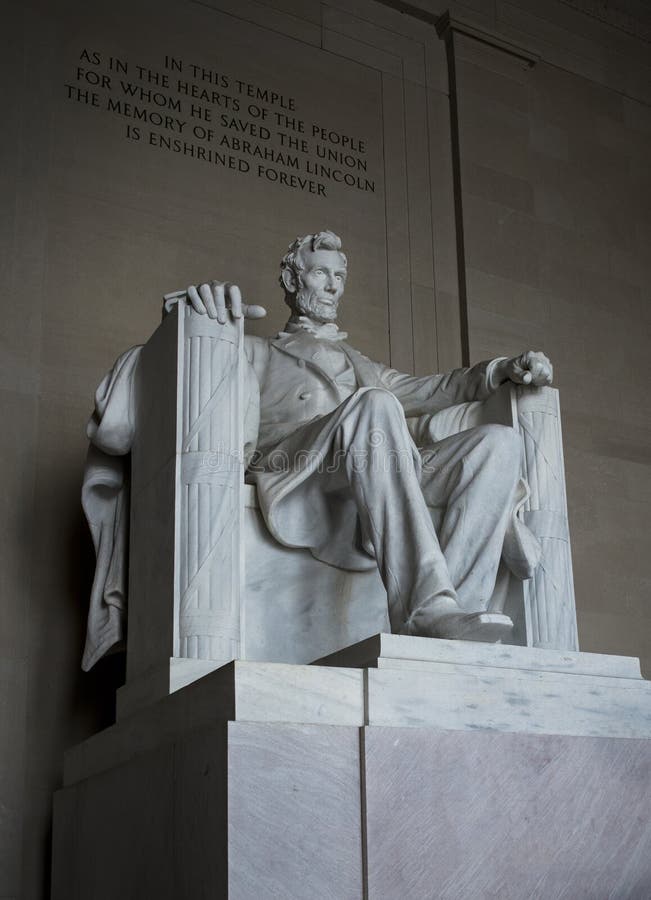 Statue d'Abraham Lincoln chez Lincoln Memorial dans le Washington DC Etats-Unis d'Amérique images stock Statue d'Abraham Lincoln chez Lincoln Memorial dans le Washington DC Etats-Unis d'Amérique images stock