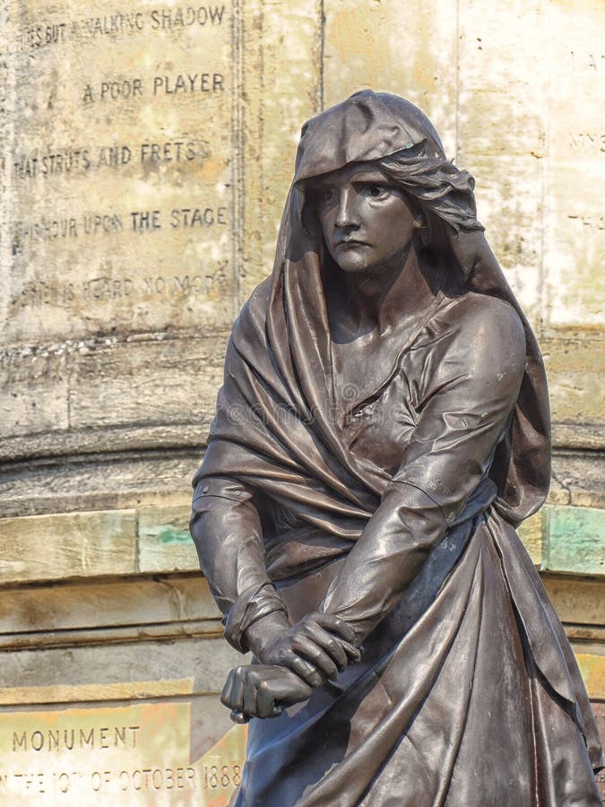 Statue Dame Macbeth am stratford nach Avon stockbild Statue Dame Macbeth am stratford nach Avon stockbild