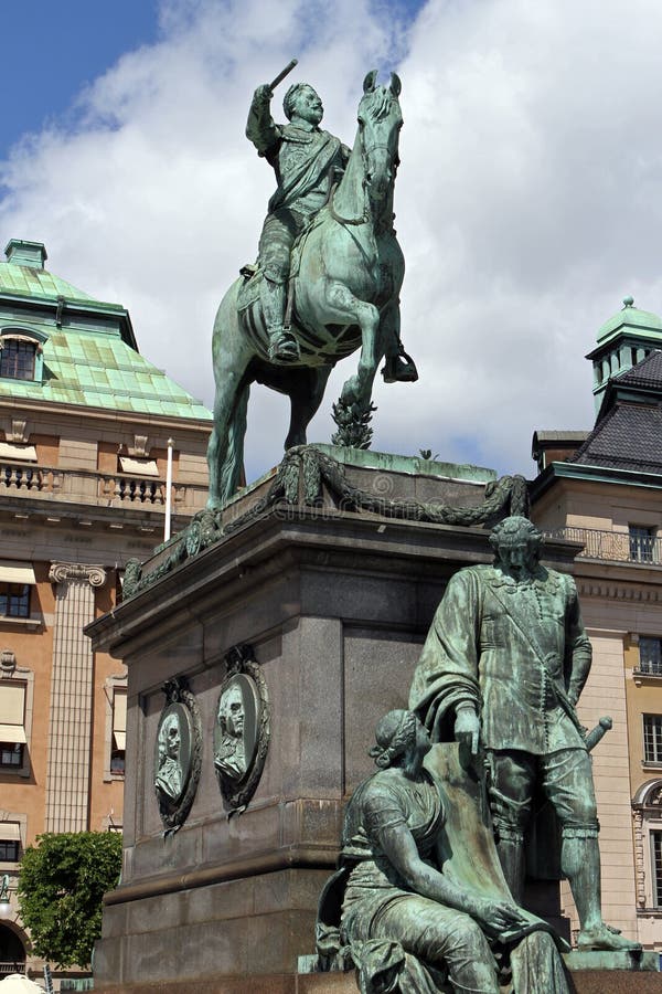 Statue De Gustavus Adolphus Photo stock Image du gustav, sculptez
