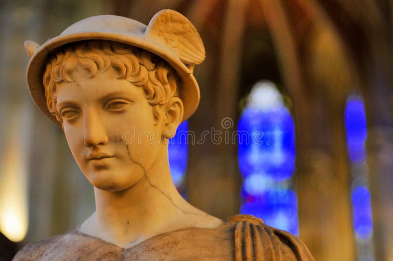 Statue de Hermes/de Mercury image libre de droits Statue de Hermes/de Mercury image libre de droits