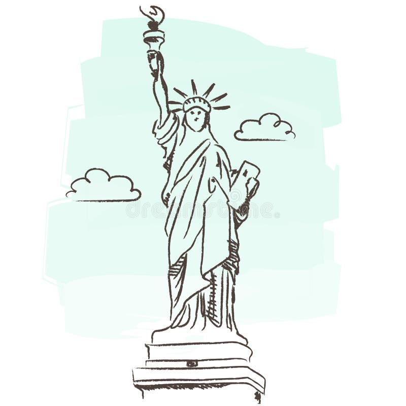 Statue de la liberté illustration libre de droits Statue de la liberté illustration libre de droits