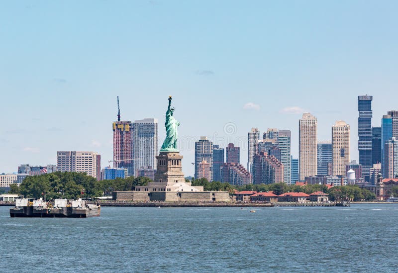 Statue de la liberté - 9 juillet 2017, Liberty Island, New York Harb image stock Statue de la liberté - 9 juillet 2017, Liberty Island, New York Harb image stock