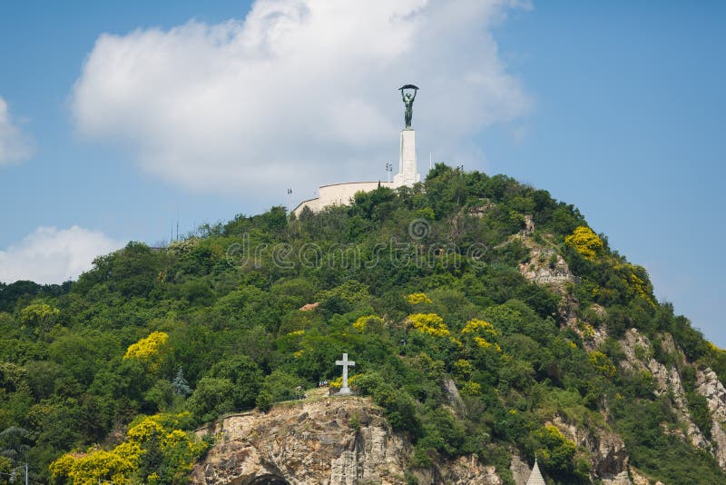 Statue de la liberté à Budapest photo stock Statue de la liberté à Budapest photo stock