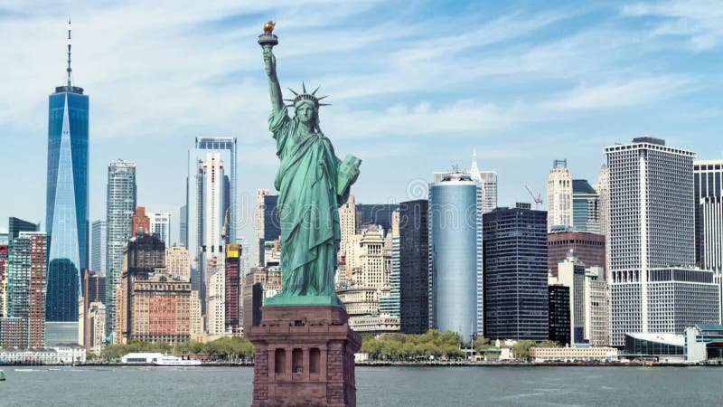 Statue de liberté célèbre repère de new york etats-unis d'amérique