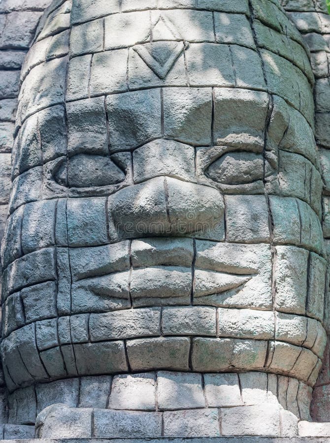 Statue de pierre de style de Maya Aztec image stock Statue de pierre de style de Maya Aztec image stock