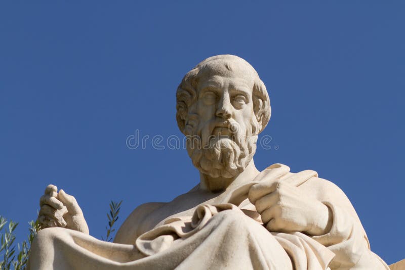 Statue de Platon en Grèce image stock Statue de Platon en Grèce image stock