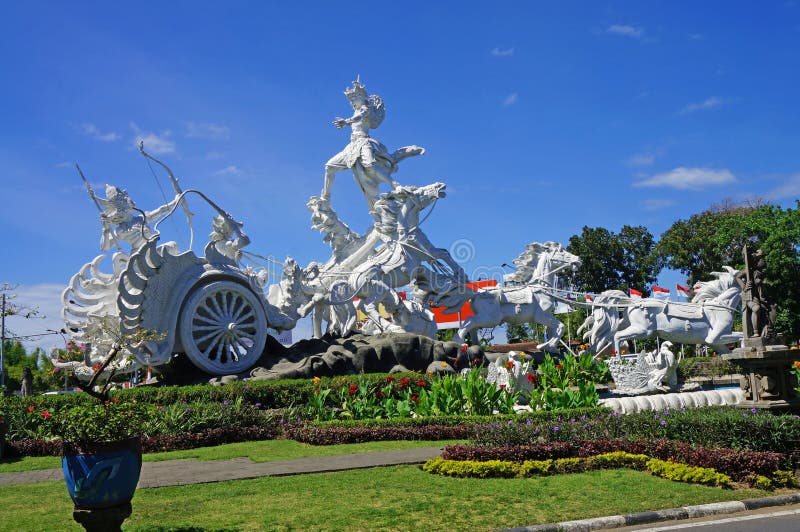 Statue De Satria Gatotkaca Kuta Bali  Image stock Image 