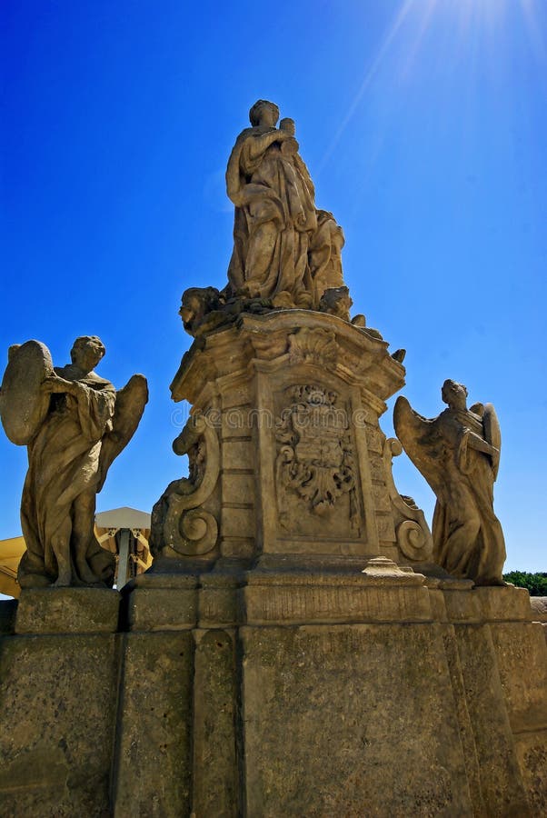 Statues of saints and archangels stone. Statues of saints and archangels stone