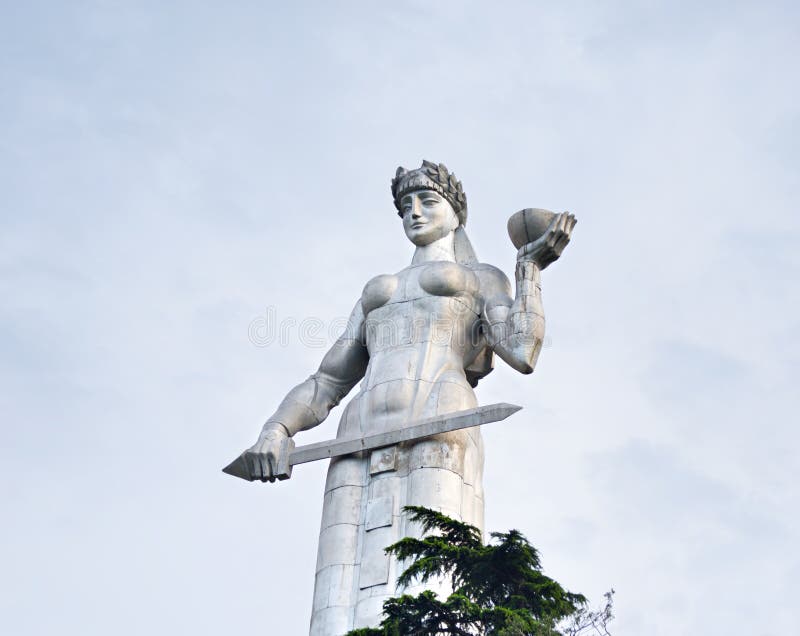Statue der Mutter Georgia, Tiflis stockbilder Statue der Mutter Georgia, Tiflis stockbilder