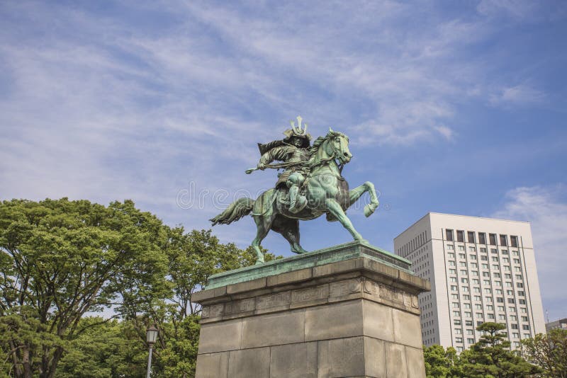 Statue Des Grands Samouraïs Kusunoki Masashige, Samouraï Japonais