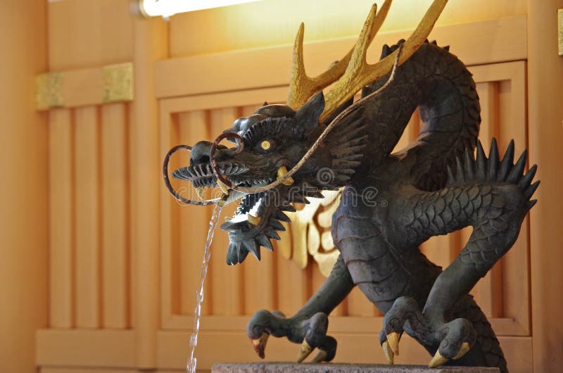 Statue Dragon Japan stock images