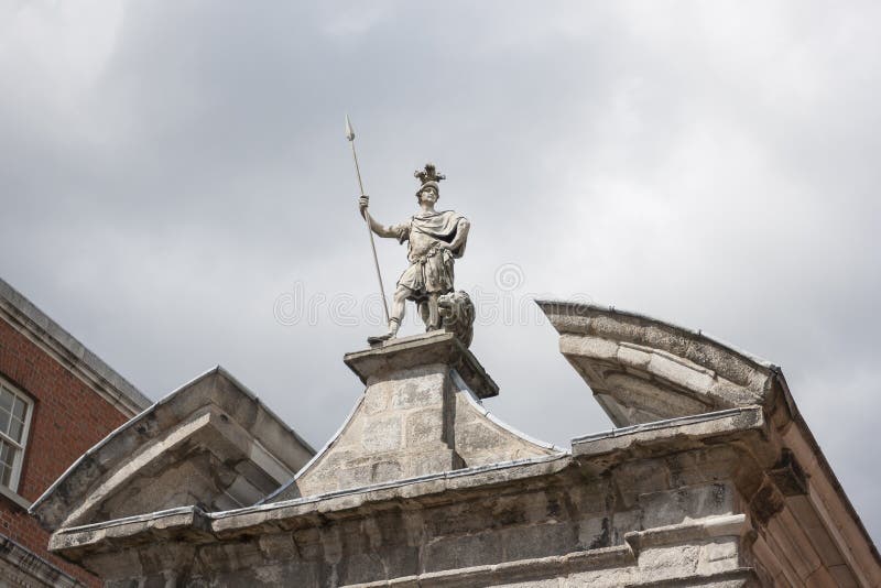 Statue at Dublin Castle stock image. Image of sculpture 46712819