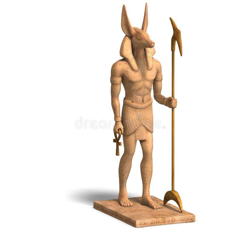 Statue of egyptian god anubis