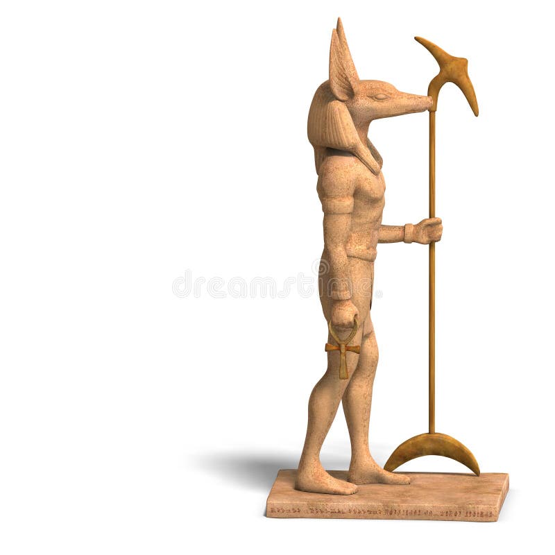 Statue of egyptian god anubis