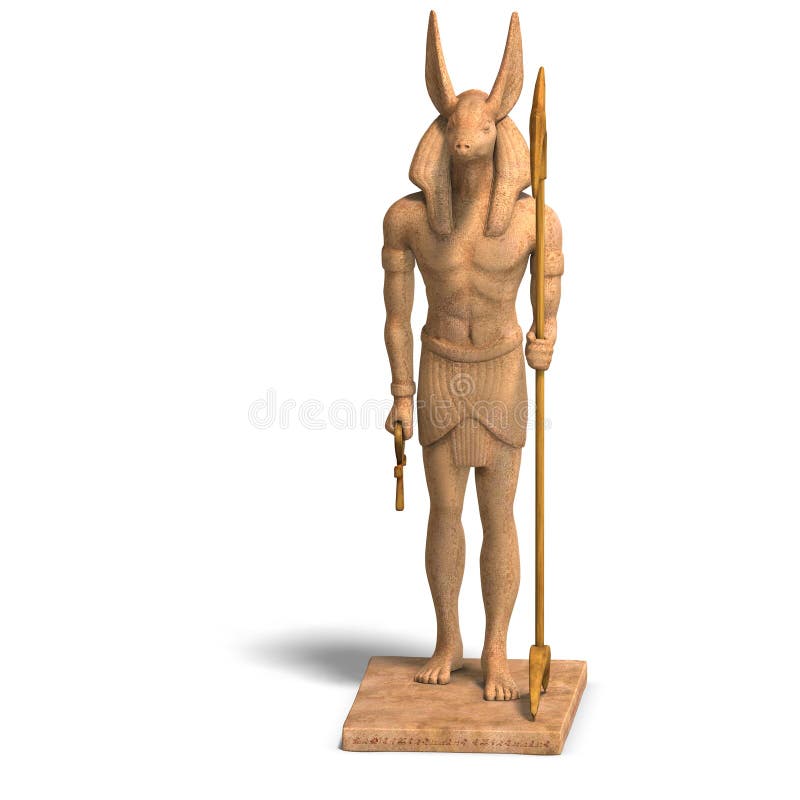 Statue of egyptian god anubis