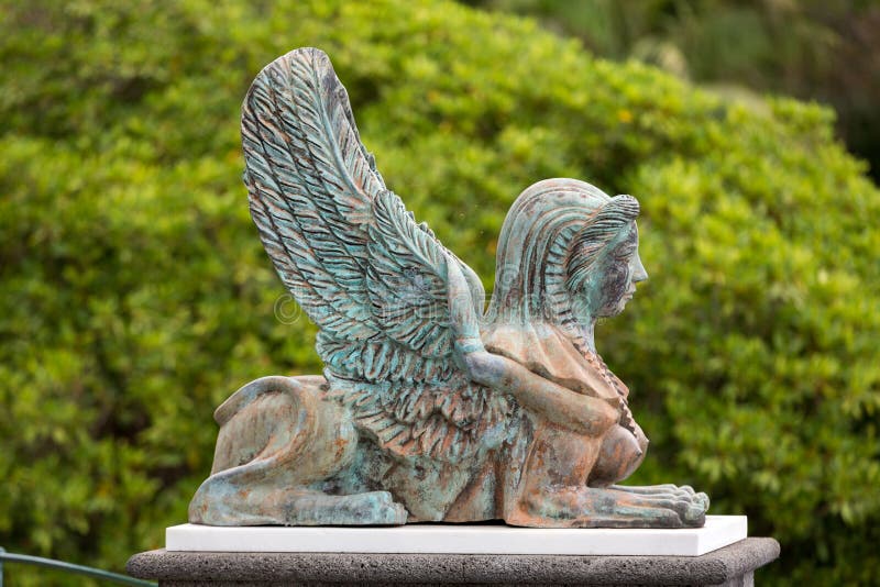 Statue en Monte Palace Tropican Garden à Funchal, île de la Madère, Portugal