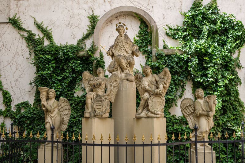 Statue of Four Angels in Bratislava, Slovakia