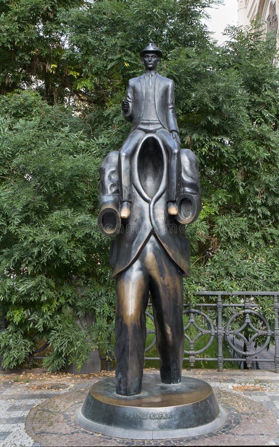 Statue of Franz Kafka in Prague