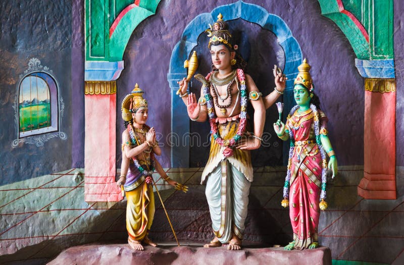 Statue of god at Batu caves, Malaysia stock photography