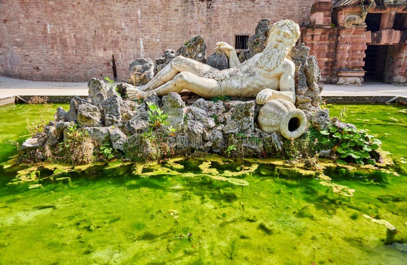 Statue in Heidelberg castle in Germany