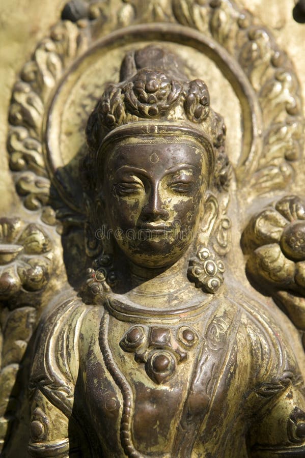Statue of Hindu god-Kali stock image. Image of wooden - 3002051