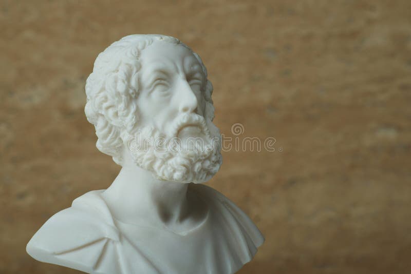 Statue of Homer,ancient greek poet.