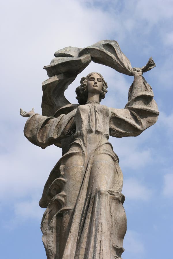 Statue in Iasi, Romania stock photo. Image of angel, beautiful 6695948