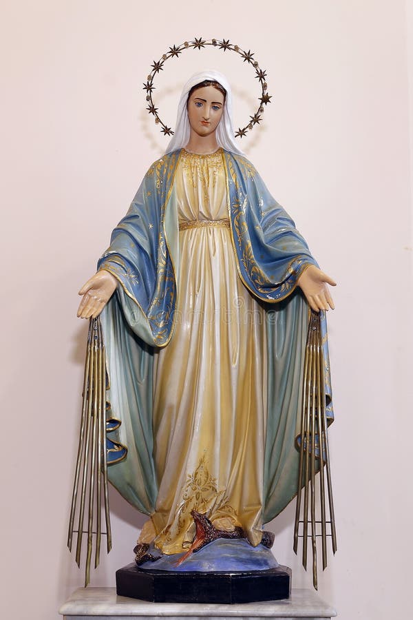 Statue of the image of Our Lady of Grace, mother of God in the Catholic religion, Virgin Mary. Statue of the image of Our Lady of Grace, mother of God in the Catholic religion, Virgin Mary