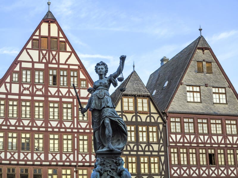 Statue of Lady Justice in Frankfurt am Main stock image Statue of Lady Justice in Frankfurt am Main stock image