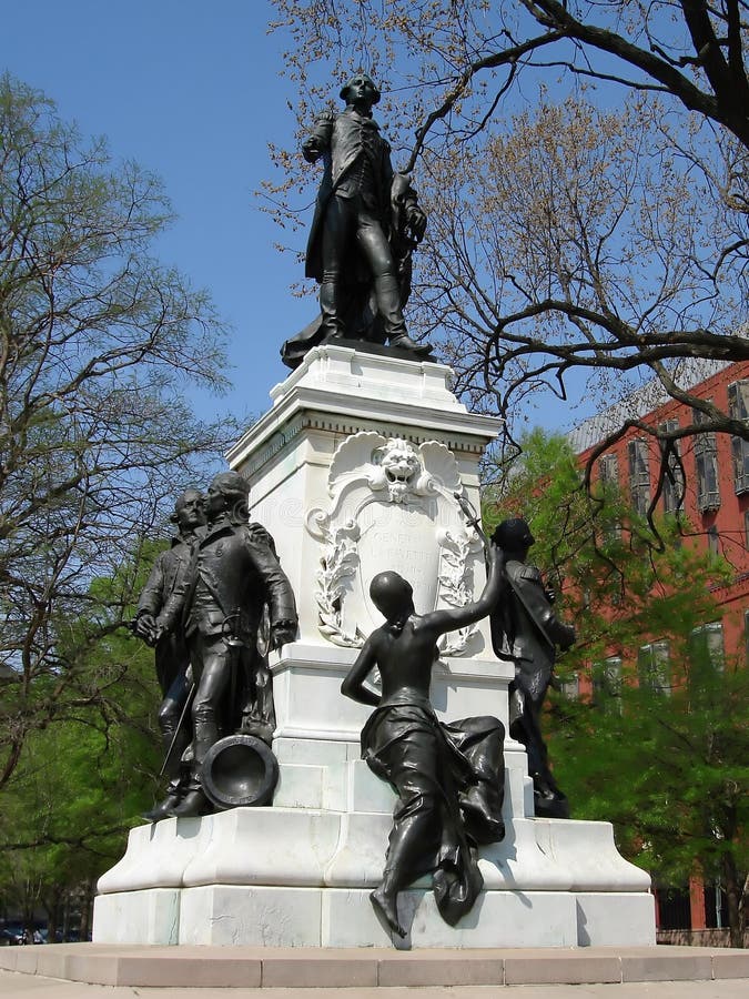 Lafayette Statue in Paris stock image. Image of architecture 34956399