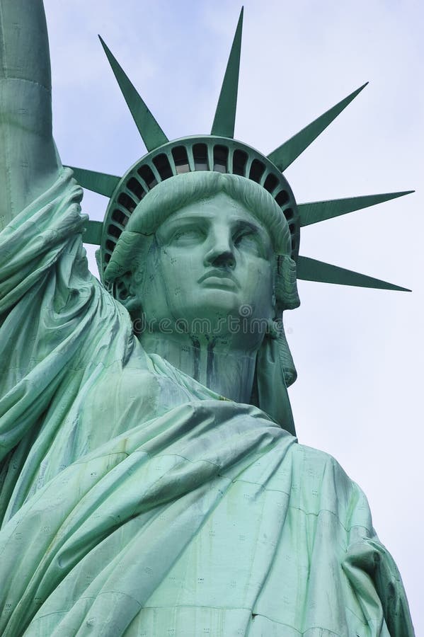 Statue of Liberty s Robe stock image. Image of memorial 6859373