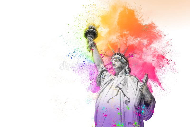 Traditional Colorful Statue of Liberty Tattoo - wide 9