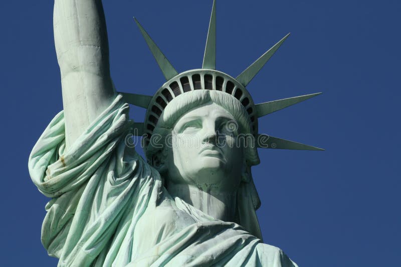 Statue of Liberty Face stock image. Image of national - 4461227