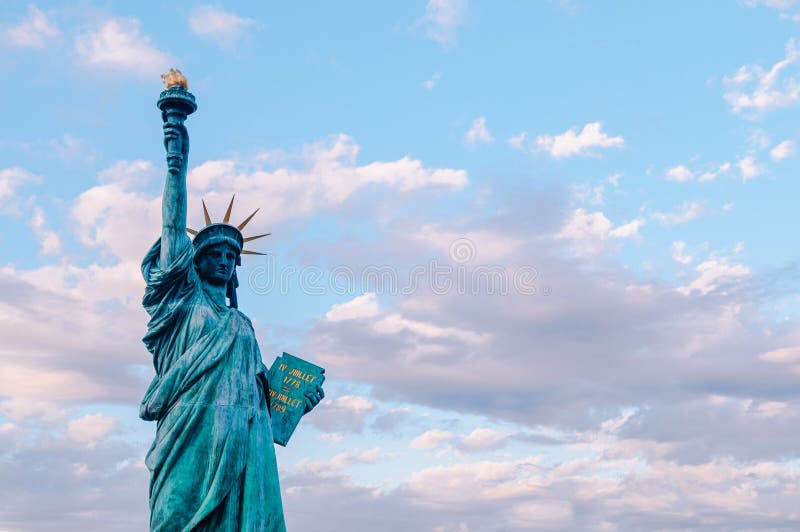 Statue of Liberty at Odaiba Tokyo. replica of original monument in New York royalty free stock photos Statue of Liberty at Odaiba Tokyo. replica of original monument in New York royalty free stock photos