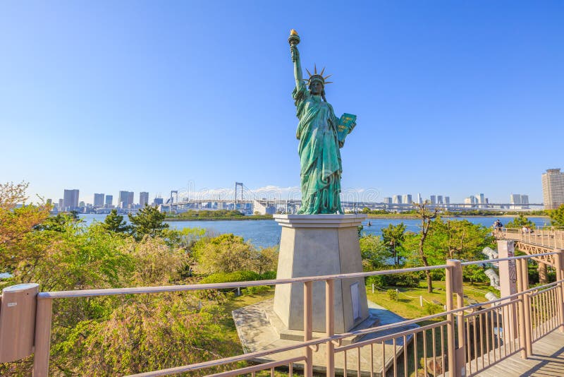 Statue of Liberty and Rainbow Bridge