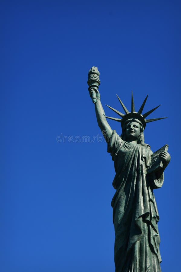 Statue of Liberty Replica stock photo. Image of island 74574912