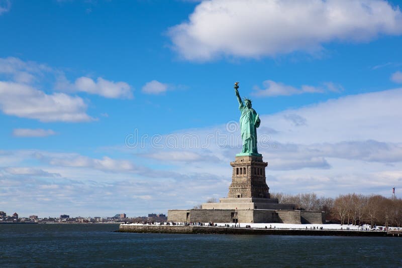 Statue of Liberty on stand