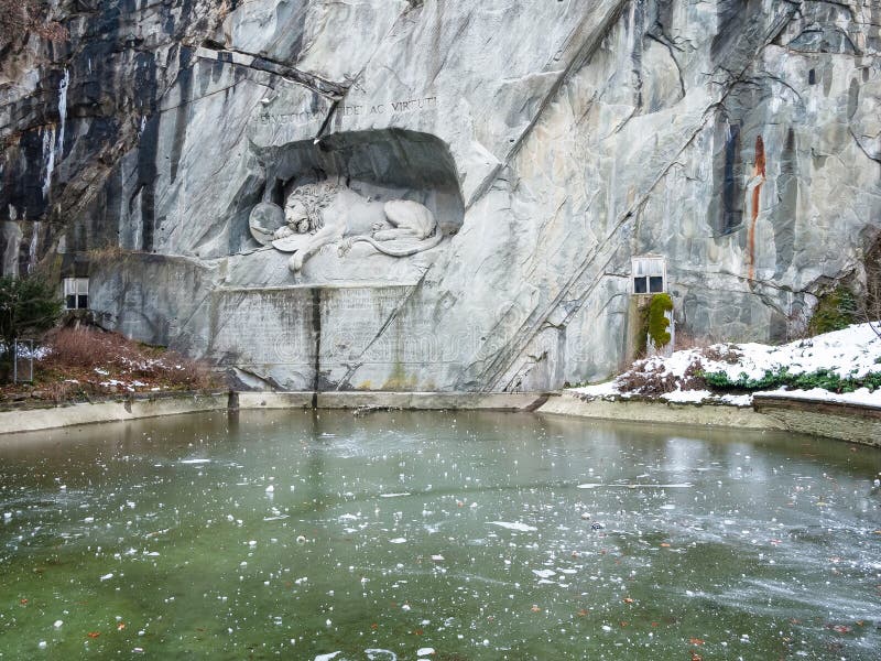 Statue of the Lion of Lucerne, Switzerland