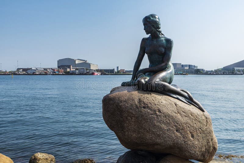 Statue of the Little Mermaid in Copenhagen, Denmark Editorial Image ...