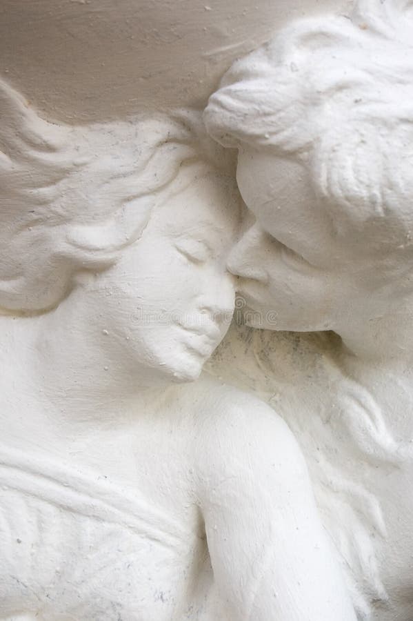 Statue of man and woman stock photo. Image of kissing 6838662
