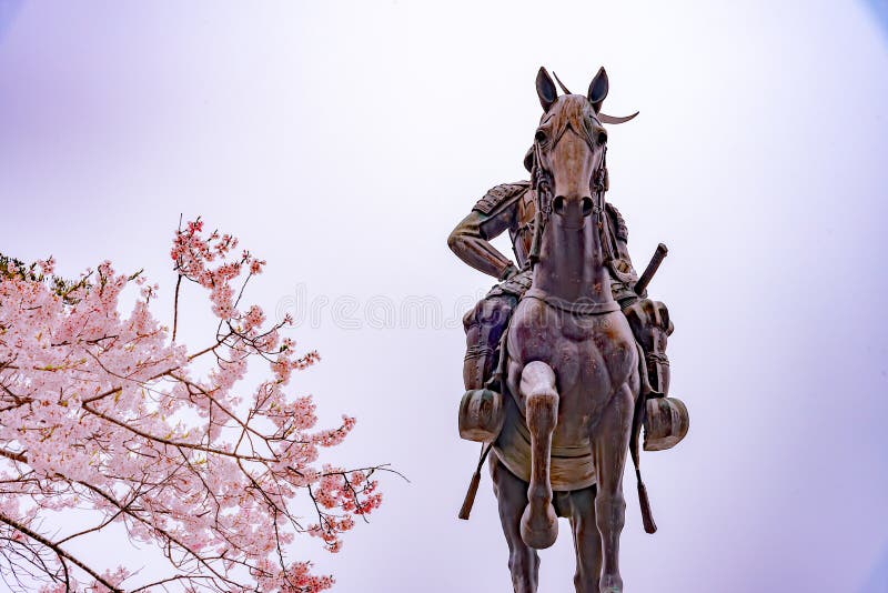 Aoba Castle é’è‘‰åŸŽ, also known as Sendai Castle ä»™å°åŸŽ, was the castle of the Date family. Built by Date Masamune atop Mount Aoba, it commanded a highly defensible strategic position overlooking the city of Sendai. The castle site also contains a Gokoku Shrine è­·å›½ç¥žç¤¾, as well as a large equestrian statue of Date Masamune. The shrine is a prefectural branch of the Tokyo Yasukuni Shrine, honouring Japan`s militaristic past. Come spring, the castle ground is a popular cherry blossom viewing spot. Aoba Castle é’è‘‰åŸŽ, also known as Sendai Castle ä»™å°åŸŽ, was the castle of the Date family. Built by Date Masamune atop Mount Aoba, it commanded a highly defensible strategic position overlooking the city of Sendai. The castle site also contains a Gokoku Shrine è­·å›½ç¥žç¤¾, as well as a large equestrian statue of Date Masamune. The shrine is a prefectural branch of the Tokyo Yasukuni Shrine, honouring Japan`s militaristic past. Come spring, the castle ground is a popular cherry blossom viewing spot.