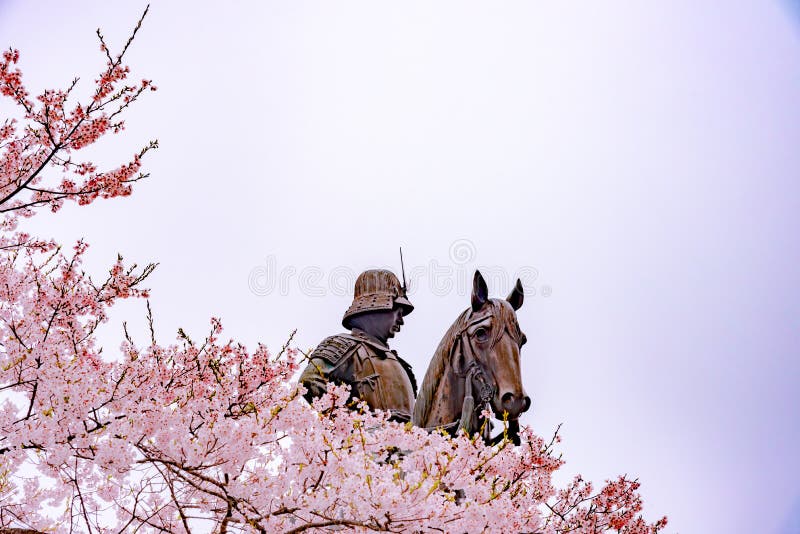 Aoba Castle é’è‘‰åŸŽ, also known as Sendai Castle ä»™å°åŸŽ, was the castle of the Date family. Built by Date Masamune atop Mount Aoba, it commanded a highly defensible strategic position overlooking the city of Sendai. The castle site also contains a Gokoku Shrine è­·å›½ç¥žç¤¾, as well as a large equestrian statue of Date Masamune. The shrine is a prefectural branch of the Tokyo Yasukuni Shrine, honouring Japan`s militaristic past. Come spring, the castle ground is a popular cherry blossom viewing spot. Aoba Castle é’è‘‰åŸŽ, also known as Sendai Castle ä»™å°åŸŽ, was the castle of the Date family. Built by Date Masamune atop Mount Aoba, it commanded a highly defensible strategic position overlooking the city of Sendai. The castle site also contains a Gokoku Shrine è­·å›½ç¥žç¤¾, as well as a large equestrian statue of Date Masamune. The shrine is a prefectural branch of the Tokyo Yasukuni Shrine, honouring Japan`s militaristic past. Come spring, the castle ground is a popular cherry blossom viewing spot.