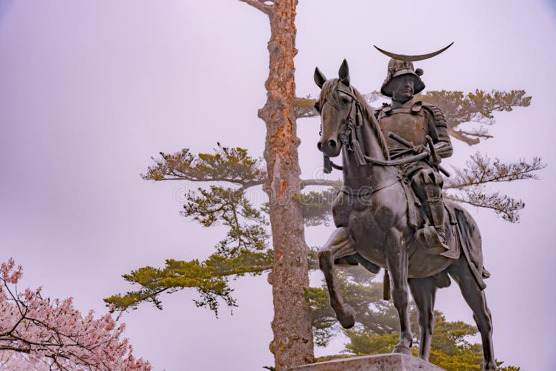 Aoba Castle é’è‘‰åŸŽ, also known as Sendai Castle ä»™å°åŸŽ, was the castle of the Date family. Built by Date Masamune atop Mount Aoba, it commanded a highly defensible strategic position overlooking the city of Sendai. The castle site also contains a Gokoku Shrine è­·å›½ç¥žç¤¾, as well as a large equestrian statue of Date Masamune. The shrine is a prefectural branch of the Tokyo Yasukuni Shrine, honouring Japan`s militaristic past. Come spring, the castle ground is a popular cherry blossom viewing spot. Aoba Castle é’è‘‰åŸŽ, also known as Sendai Castle ä»™å°åŸŽ, was the castle of the Date family. Built by Date Masamune atop Mount Aoba, it commanded a highly defensible strategic position overlooking the city of Sendai. The castle site also contains a Gokoku Shrine è­·å›½ç¥žç¤¾, as well as a large equestrian statue of Date Masamune. The shrine is a prefectural branch of the Tokyo Yasukuni Shrine, honouring Japan`s militaristic past. Come spring, the castle ground is a popular cherry blossom viewing spot.