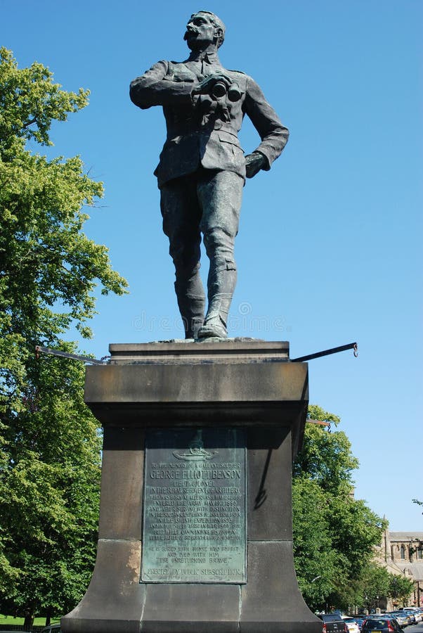 Statue in Memory of Gallant Soldier Lt. Col. Elliott Benson