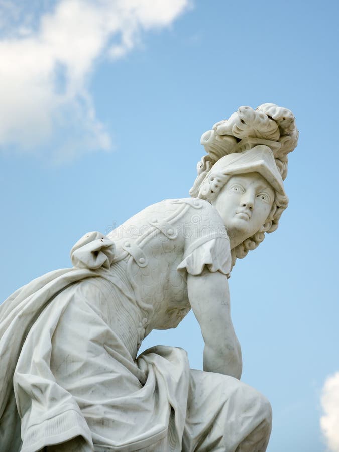 Statue Minerva (Athena) In Park Sanssouci, Potsdam, Germany Stock Image ...