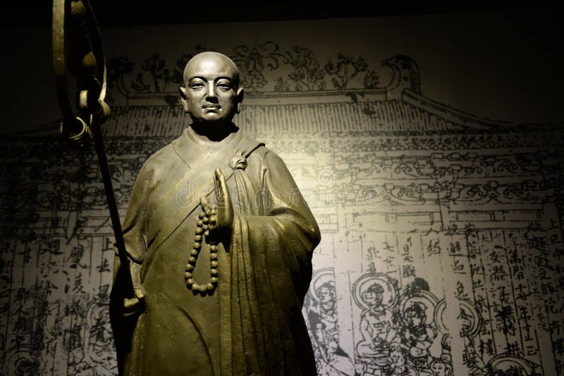 Statue of monk Xuanzang