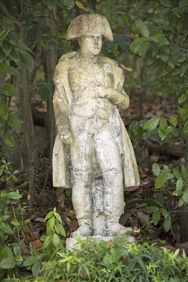 Statue of Napoleon at the Villa of San Martino on the island of Elba in the Tuscan Archipelago of Italy, Europe, where Napoleon Bo royalty free stock photo Statue of Napoleon at the Villa of San Martino on the island of Elba in the Tuscan Archipelago of Italy, Europe, where Napoleon Bo royalty free stock photo