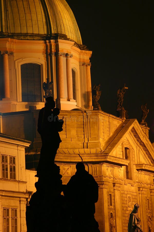 Statue in the night