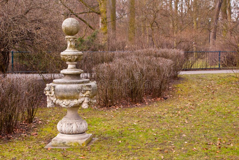 Statue in a park stock photo. Image of park, bush, gree 87309956