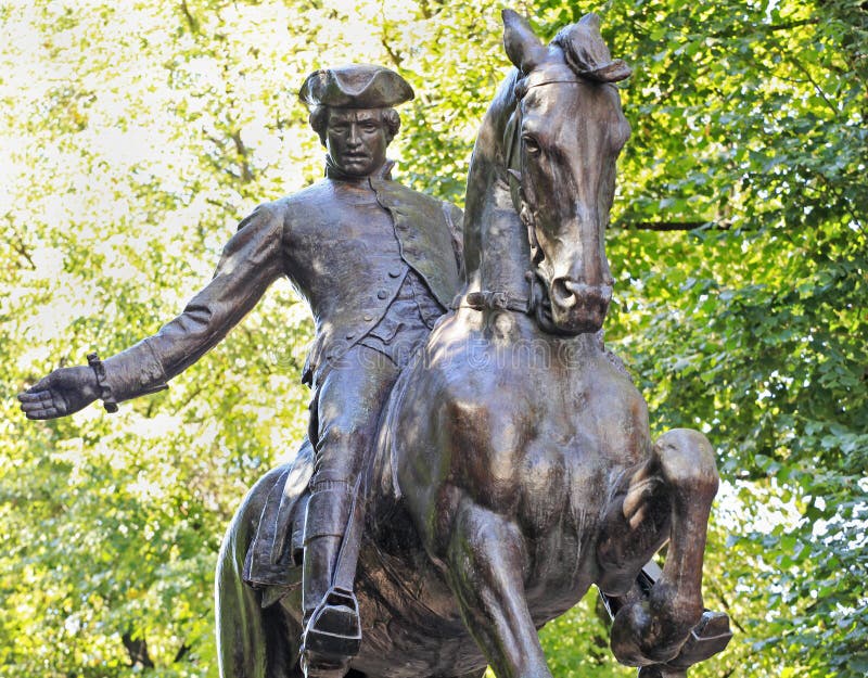 Statue of Paul Revere on Boston s Freedom Trail